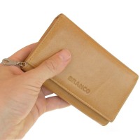 Branco - Portmonee aus feinem Leder, Modell 265 Beige