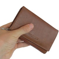 Branco - Portmonee aus feinem Leder, Modell 265 Braun