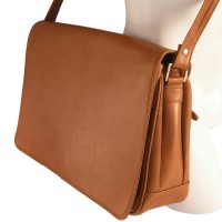 Branco - Umh�ngetasche aus Leder, Modell 5584 Cognac