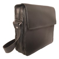 Branco - Laptoptasche (15,4 Zoll) aus Leder, Modell br170 Schwarz