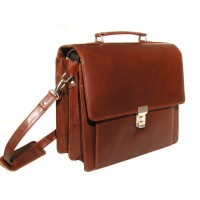 Hamosons - Leder Aktentasche Modell 302 Opu-hell