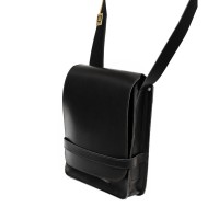 Jahn-Tasche - A4-Umh�ngetasche Hochformat Modell 685 Schwarz - echt Leder