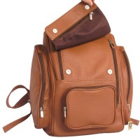 Jahn-Tasche - Laptop Rucksack Modell 709 Cognac - echt Leder - in top Qualt�t