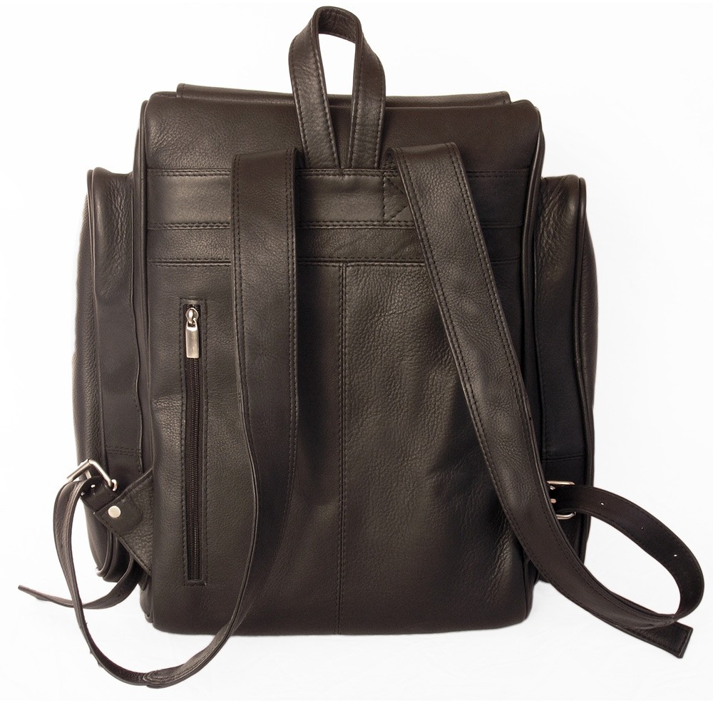 JahnTasche Very Large leather backpack size XL / laptop backpack up