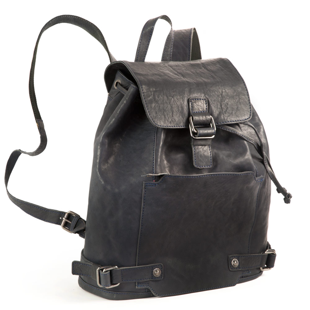 Lederrucksack Harolds schwarz