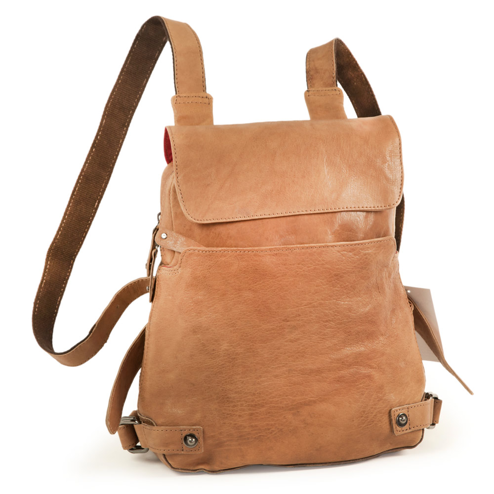 Lederrucksack Harolds Camel