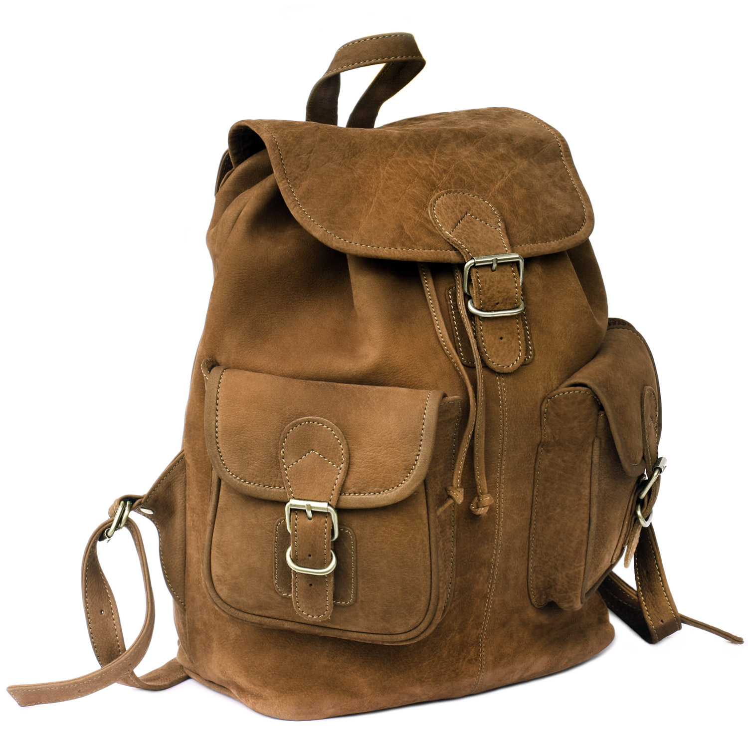 Hamosons Lederrucksack braun